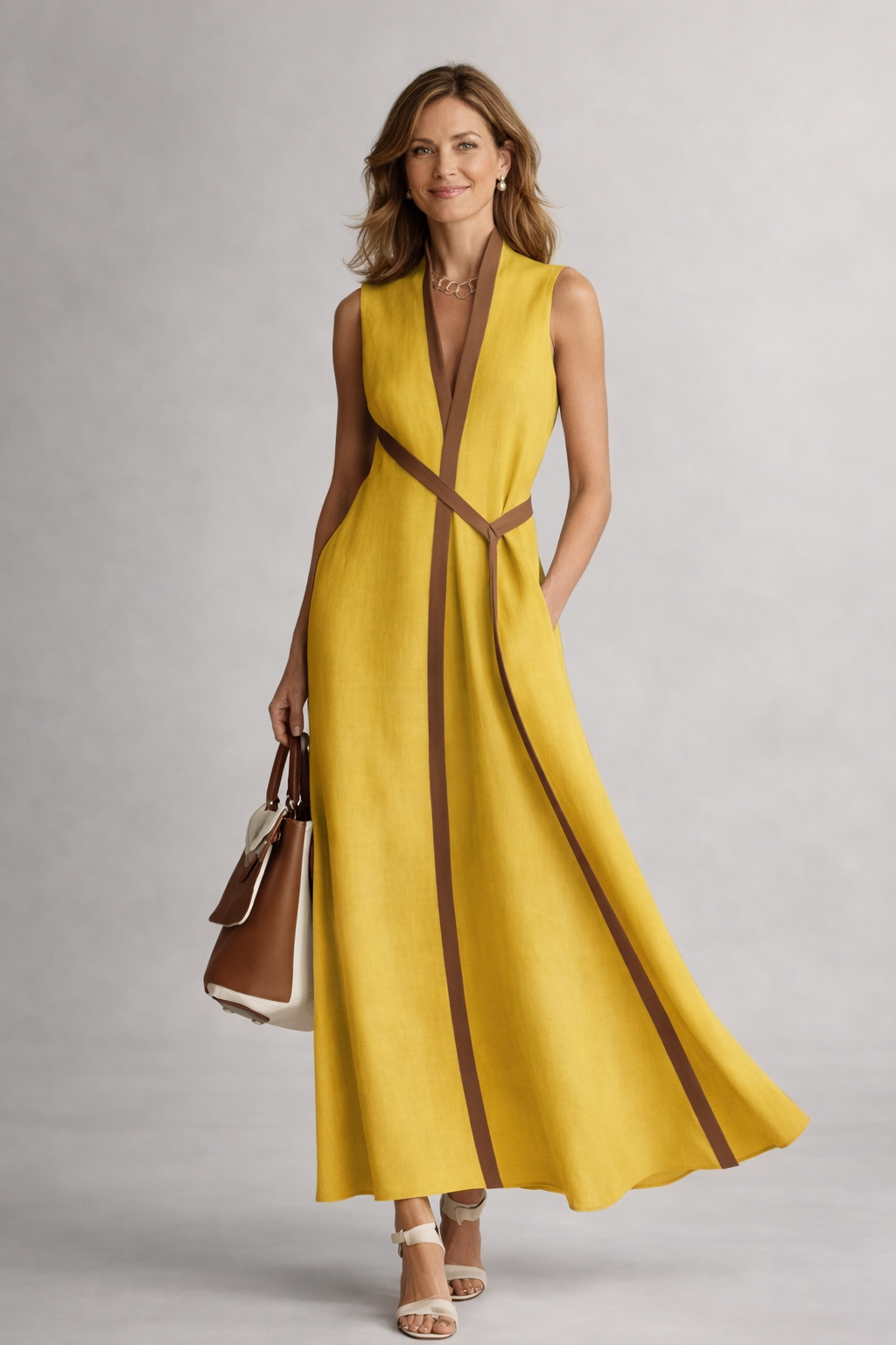 VIVIENNE | Celeste - Elegante Maxi Jurk