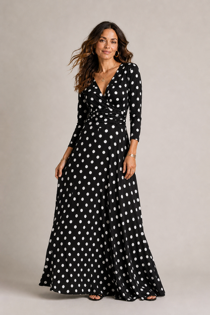 VIVIENNE | Marissa - Polkadot Maxi Jurk