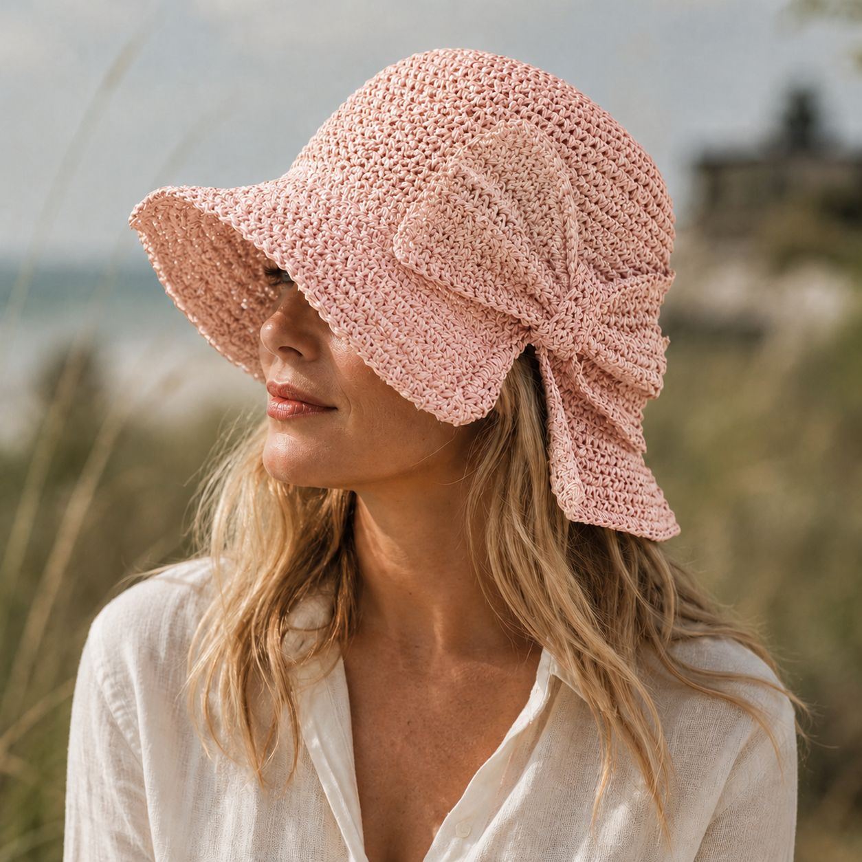 VIVIENNE | Soleil Zonnehoed met strik
