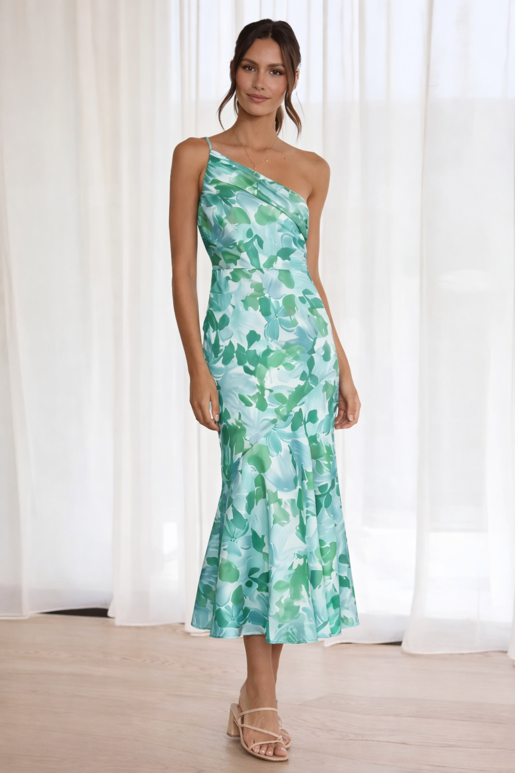 VIVIENNE | Selena - One-Shoulder Bloemenjurk