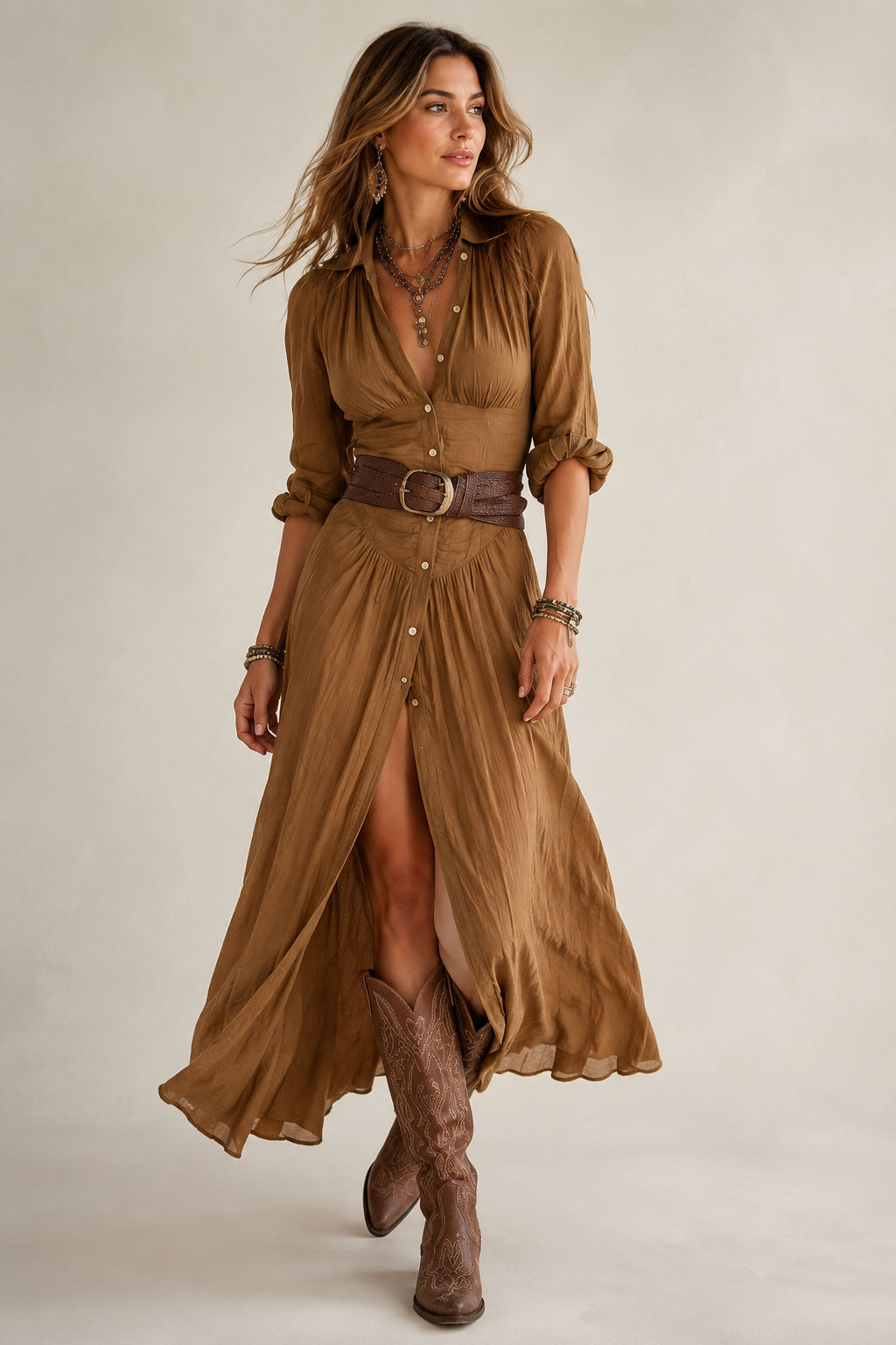 VIVIENNE | Elina - Maxi Jurk met riem