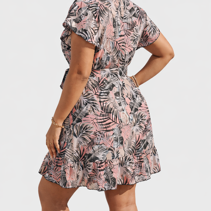 VIVIENNE | Rosalie - Los vallende jurk met print