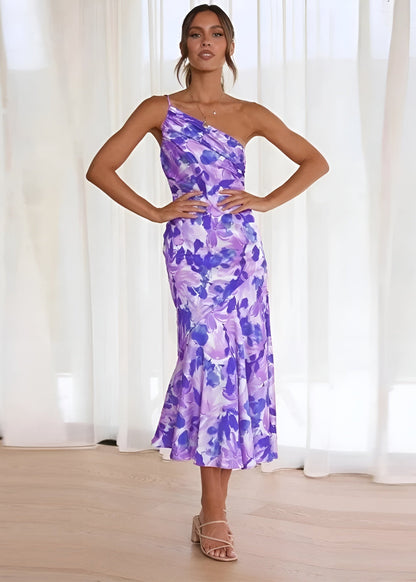 VIVIENNE | Selena - One-Shoulder Bloemenjurk