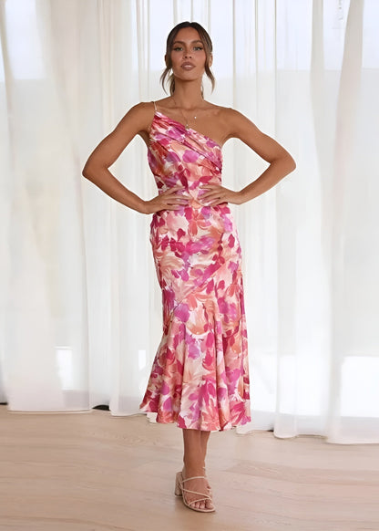 VIVIENNE | Selena - One-Shoulder Bloemenjurk