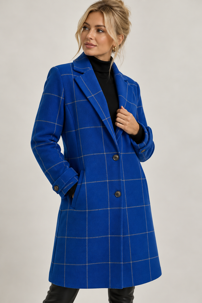 VIVIENNE | Felicia – Elegante Geruite Manteljas