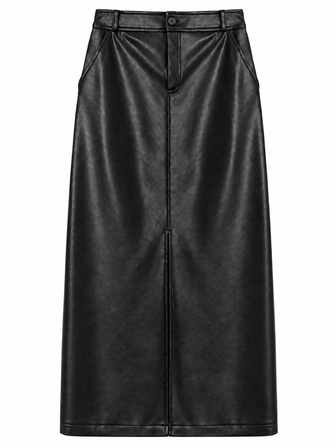 VIVIENNE | Fenna Leren Midi Rok