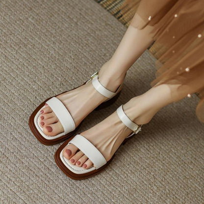 VIVIENNE | Élise Sandalen met lage hak