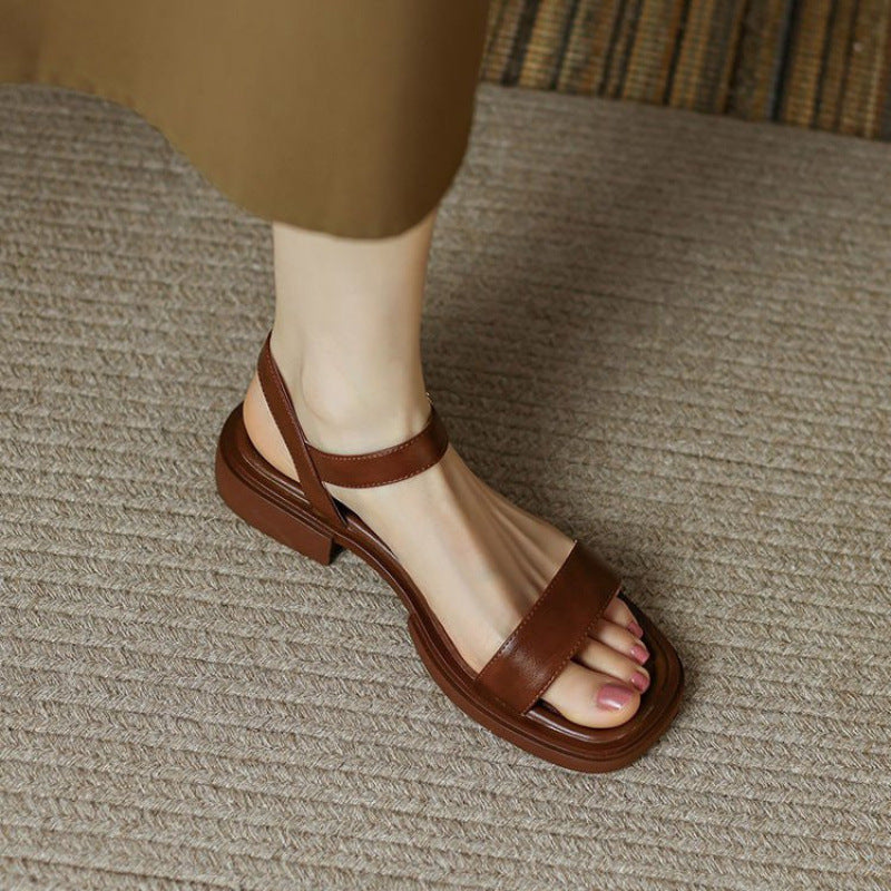 VIVIENNE | Élise Sandalen met lage hak