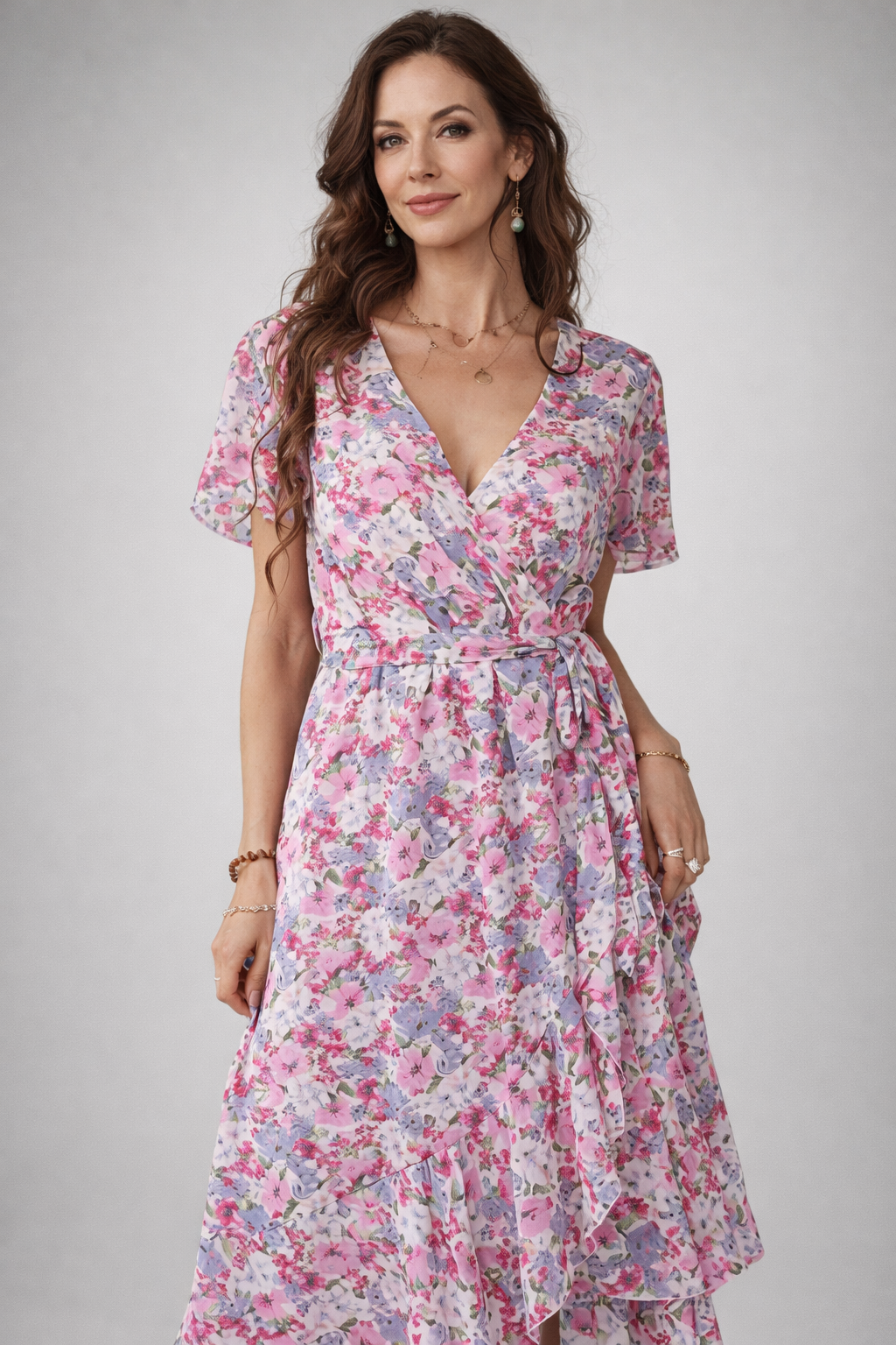 VIVIENNE | Emma - Midi Bloemenjurk