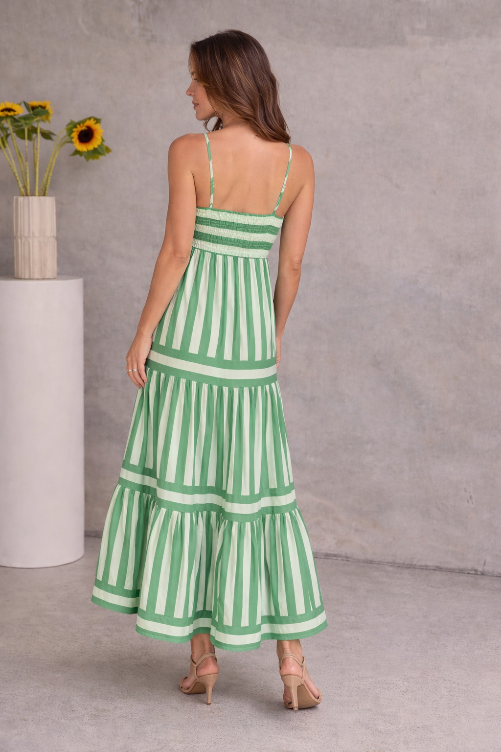 VIVIENNE | Alina - Gestreepte Maxi Jurk