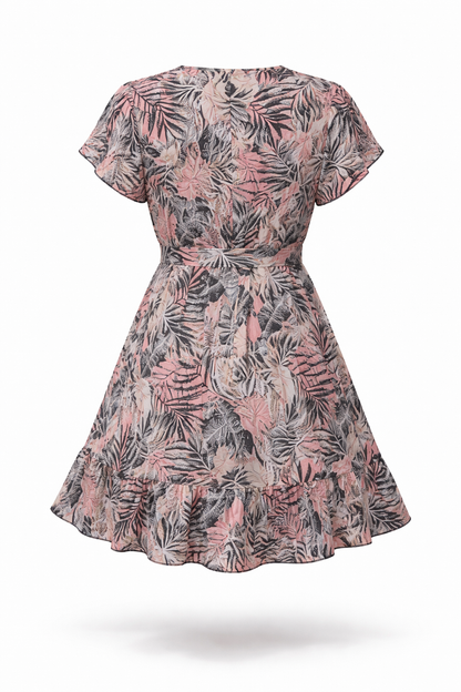 VIVIENNE | Rosalie - Los vallende jurk met print