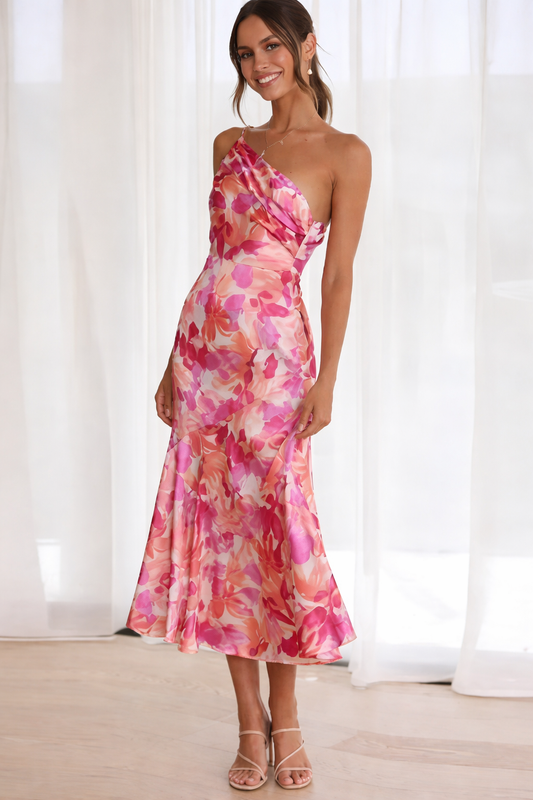 VIVIENNE | Selena - One-Shoulder Bloemenjurk