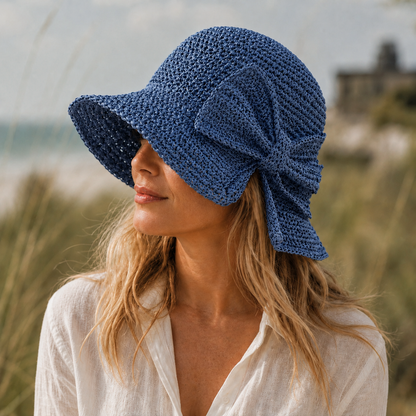 VIVIENNE | Soleil Zonnehoed met strik