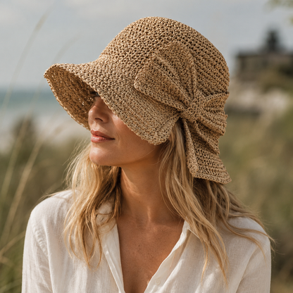 VIVIENNE | Soleil Zonnehoed met strik