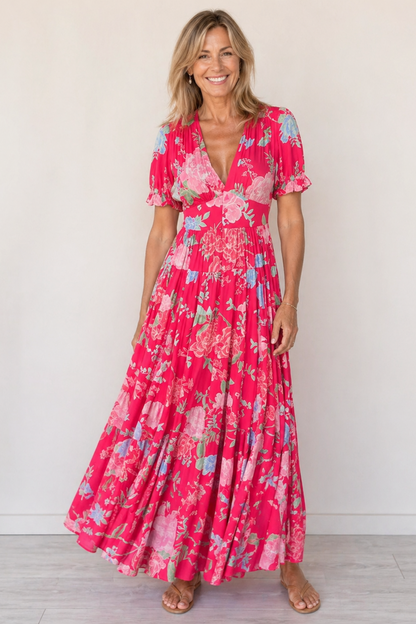 VIVIENNE | Céline – Maxi Zomerjurk met V-hals