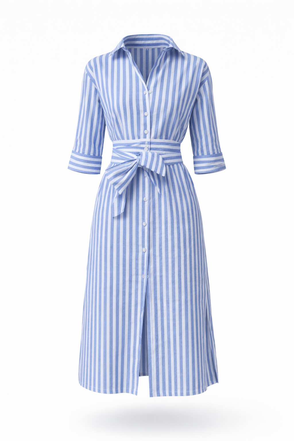 VIVIENNE | Sophie - Gestreepte Jurk met Strikceintuur