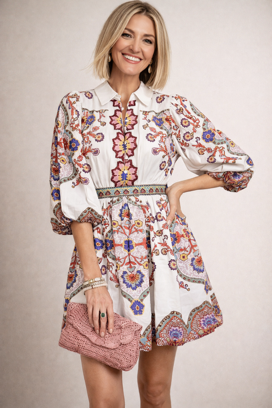 VIVIENNE | Romy - Elegante jurk met print